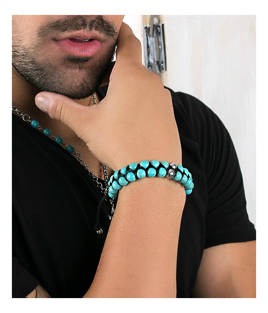 AQUA (SHAMBALLA BRACELET)