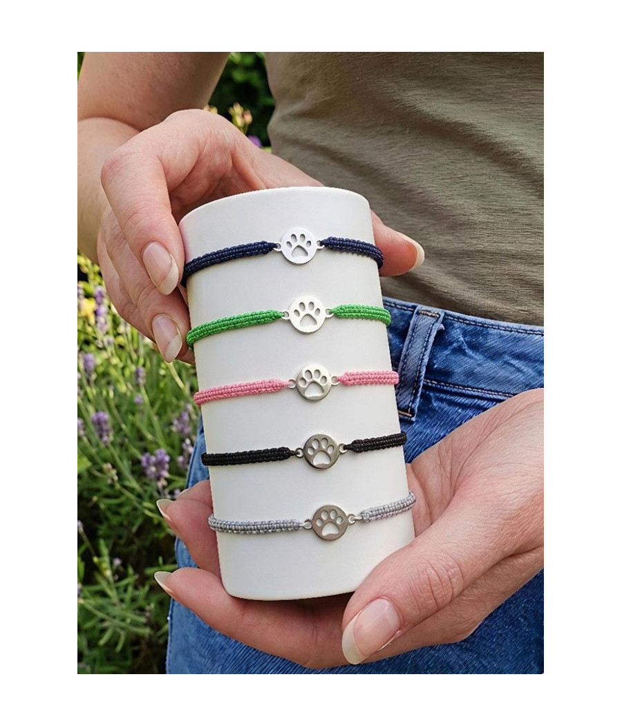 Pulsera Macramé Entrepieza Huella